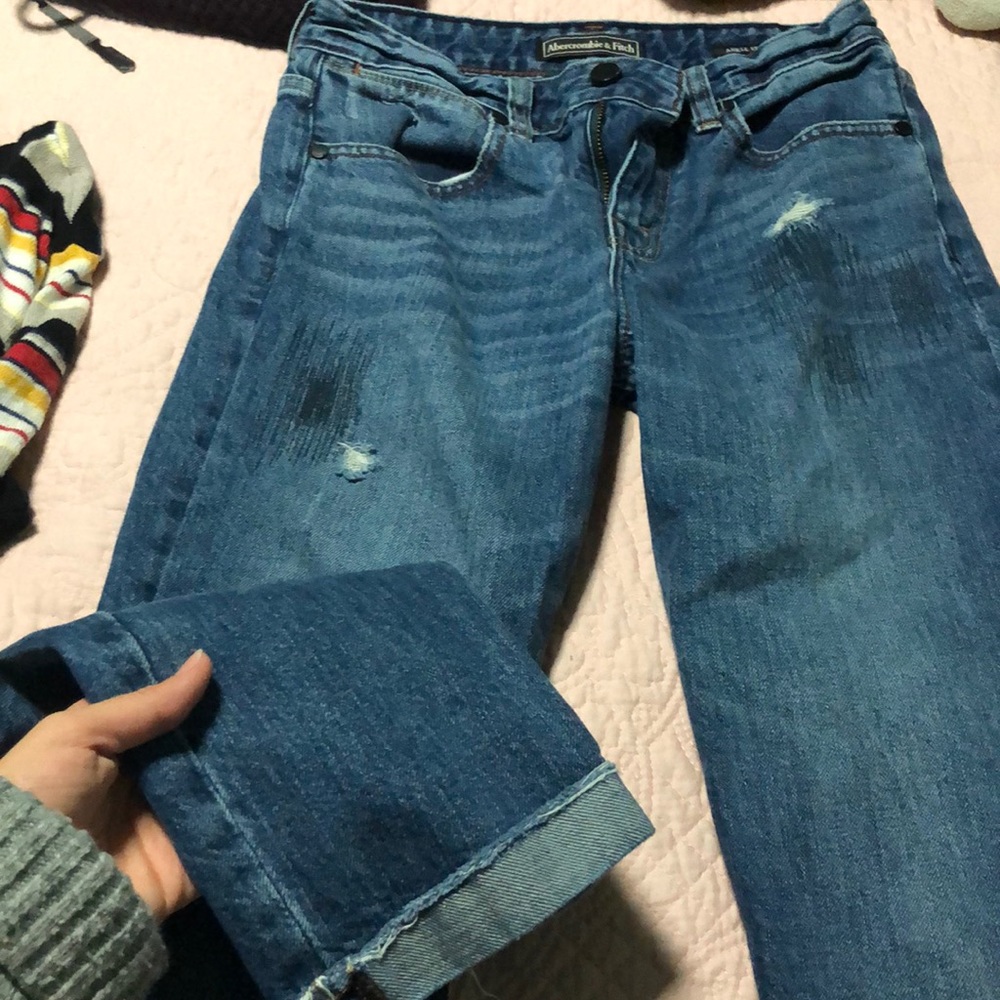 High waisted mom jeans